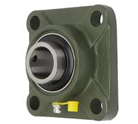 RASTKY Rodamiento Esférico Duradero, Rodamiento Montado Cuadrado de 4 Manchas con Carcasa para Maquinaria de Cerámica, Rodamientos UCF204 UCF205 UCF206 1 Pieza ((UCF204))