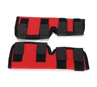 RASTKY Rodillera para Mascotas, Cómodo Protector Elástico para Piernas para Perros con Artritis de Ligamentos o Daños en Tendones, Material de Buceo, Rojo, Paquete de 2 (M)