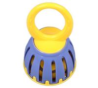 RASTKY Rompecabezas Educativo Versátil con Campana de Jaula para Niños, Instrumento de Percusión Fácil de Usar para el Desarrollo Musical (W213 Amarillo y Morado)