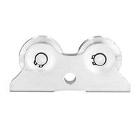 RASTKY Rueda con Ranura de Diseño de Doble Rueda en Forma de V con Soporte para Dispositivos de Riel de Cable