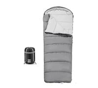 RASTKY Saco de Dormir Doble de 0 Grados para Acampar - Algodón Transpirable - Suave Agradable para la Piel - Fácil de Limpiar - Resistente Al Frío 12°C - -18°C - Tejido Chunya 210T - Kachi (1,5 kg)