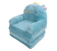 RASTKY Sofá Plegable para Niños 2 en 1, sofá Cama Abierto, Patrón de Bordado de Elefante para Niños, Cómoda Silla y para Pequeños, Plegable de Felpa Suave (Plegado en Cuartos)