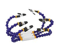 RASTKY Soldering Helping Hands Herramienta de Soldadura de Tercera mano: Brazo Flexible de ABS con Base de Aleación de Aluminio y Cubierta de Goma Extraíble Uso Profesional y Aficionado (6PCS)