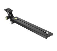 RASTKY Soporte de Cámara de Enfoque Largo Soporte de Lente Estable con Niveles de Burbuja para Teleobjetivo con Zoom, Placa de Liberación Rápida Hecha de Aleación de Aluminio de 250 Mm de Longitud