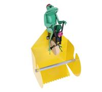 RASTKY Soporte de Papel Higiénico para Baño, Almacenamiento de Pañuelos Montado en la Pared con Forma de Rana para Decoración del Hogar, Aleación de Hierro, Madera de Pino, 1 Unidad