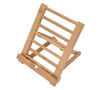 RASTKY Soporte de Tableta de bambú Multiángulo Portátil para Agenda Telefónica de 4-13 Pulgadas, Soporte de Escritorio Ecológico para Cocinar con Recetas en Línea