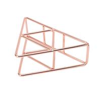 RASTKY Soporte para Toallas de Papel de Hierro Duradero y Versátil para Mesas de Cocina y Comedor Porta Pañuelos de Metal para Mesas de Picnic Terrazas 5,3 X 16,8 X 11 Cm (Oro rosa)