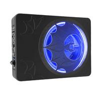 RASTKY Subwoofer Activo para Debajo del Asiento, 10 Pulgadas, 1200W, Amplificador Integrado, Luz LED, Control Remoto para Coche, Camión, SUV, Subwoofer Activo (Blue)