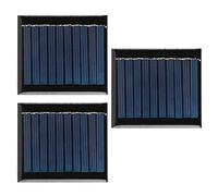 RASTKY Tablero Solar Alta Tasa de Conversión Módulo de Energía Solar de Silicio Policristalino de 0,3 W para Luces Solares 3 Piezas para Pantallas Solares
