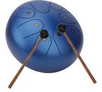 RASTKY Tambor de Lengua de Acero Sánscrito Película Protectora Sonido Fuerte Sartén de Mano de 8"Adecuado para Meditación de Yoga (BLUE)