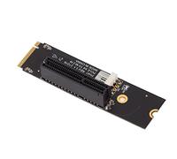 RASTKY Tarjeta Elevadora NGFF/M.2 a PCIe X4 para Minería de Bitcoin, Adaptador M.2 a PCIe con Indicadores LED, Transferencia de Datos de Alta Velocidad