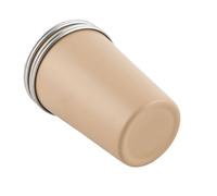 RASTKY Taza de Acero Inoxidable 304, 4 Uds., Taza de café Texturizada de 350ml para Viajes, Playa, Juego de Tazas de Acero Inoxidable (Beige)