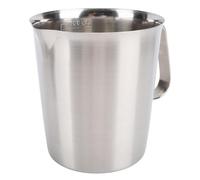 RASTKY Taza Medidora con Limpiezas y Pico, café y Líquidos de Acero Inoxidable 304, Fácil de Limpiar, Uso Lento (1000ml)