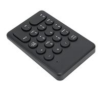 RASTKY Teclado Numérico Inalámbrico Ergonómico 18 Teclas Numpad - Entrada de Datos de Teclado Portátil de 2.4GHz, Contabilidad Financiera, Computadora Portátil, PC, Pro (Black)