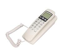 RASTKY Teléfono de Pared Retro Conveniente para Usar la Función de Rellamada para Hotel, Teléfono con Cable KXT777CID (White)