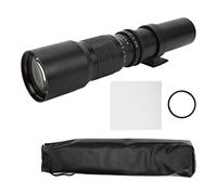 RASTKY Teleobjetivo de 500 Mm para Observación, Teleobjetivo Manual de Alta Potencia de 500 Mm F8-F32 con Filtro de Lente, Manual de para Juegos Deportivos (Black)