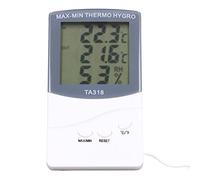 RASTKY Termómetro Digital para Interiores y Exteriores, Moderno con Pantalla de Sonda para el Hogar y la Oficina, Medidor de Temperatura Humedad, Material ABS