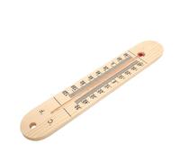 RASTKY Termómetro para Colgar en la Pared Medición Precisa de la Temperatura para Invernaderos Interiores y Exteriores - Termómetro de Pared con Diseño de Vetas de Madera para Jardines, Balcones,