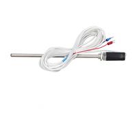 RASTKY Termopar con Conexión a Tierra Tipo K Acero Inoxidable Sensible Diámetro de Rosca de 8 Mm Cable de Extensión del Transmisor de Temperatura Digital para Secado Longitud de la Sonda de 50 Cm (#4)