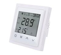 RASTKY Termostato Digital Pantalla Táctil Inteligente Controlador de Temperatura de Calefacción por Suelo Diseño Elegante para Oficinas AC85V-250V (White)