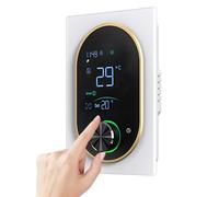 RASTKY Termostato Inteligente con Perilla Ajustable y Pantalla Táctil Digital para Aire Acondicionado Doméstico - Termostato Programable WiFi para Calefacción Doméstica GA 5A - Ideal para Uso
