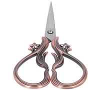 RASTKY Tijera Retro de Acero Inoxidable, Suministros de Costura, Bordado, Aguja de Bricolaje, Artesanía para Bordado, Costura, Tijera de Acero Inoxidable para Marinero, Modelado de Cejas (Oro rosa)