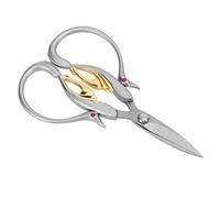 RASTKY Tijeras Artesanales Vintage de Acero Inoxidable, Gran Nitidez, Ahorro de Tiempo para Coser, Bordado, Ganchillo, Bricolaje, Cuerpo Plateado