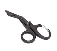 RASTKY Tijeras Tácticas de Supervivencia de Emergencia para Senderismo y Acampada Al Aire | Dientes Dentados Molidos | Tijeras para Vendajes Quirúrgicos | 7,2 Pulgadas (Black)