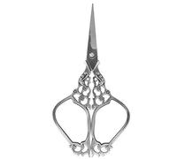 RASTKY Tijeras Vintage Antiguas para Manualidades de Costura, Diseño Clásico de Ciruela, Tijera de Acero Inoxidable de 4,7 Pulgadas para Bordado, Recorte de Belleza, Colección Antigua, Modelado de