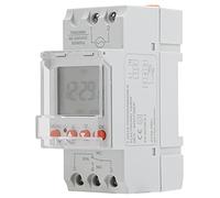 RASTKY TM928BK Temporizador Temporizador 24 Horas Digital Analógico Programable LCD Retroiluminación Din Rail para Fuentes de Alimentación Domésticas - Fácil de Instalar - Material ABS