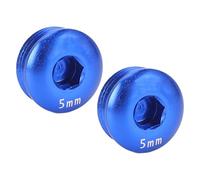 RASTKY Tornillos para Pedal de Bicicleta, Tornillos para Pedal de Bicicleta, Rosca de Aleación de Aluminio, Cubierta de Tornillo para de 5MM, Tornillo para de de Montaña (Blue)