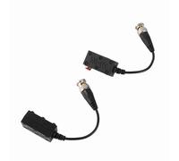 RASTKY Transceptor Balun de Vídeo HD de 1 par de Alto Rendimiento, Calidad de Transmisión Estable, Conectores de Larga Distancia para de Cámara de Seguridad AHD CVI TVI