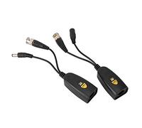 RASTKY Transmisor de par Trenzado de Transceptor Balun de Potencia de Vídeo de 5 MP de para Transmisión de Señal HD-CVI/AHD/TVI/CVBS, 2 Pares de Transmisor a Prueba de Truenos para