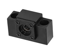 RASTKY Tratamiento de Oxidación Negro con Soporte de Extremo de Husillo de Bolas AK10 de Alta Rigidez para SFU1204, Equipo de Ensamblaje de Precisión, Diámetro Interior de 10 Mm