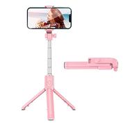 RASTKY Trípode Giratorio de 360 Grados, Palo Selfie con Control Remoto para Amantes de la Fotografía, Acero Inoxidable, Fotos Verticales y Horizontales, Tamaño del Producto de 7,3 Pulgadas, 1 PC