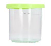 RASTKY Vaso de Pinta para Helado Transparente con Tapa Colorida de PET - Contenedor IdealHelado, Sorbete y Batidos Caseros - Diseño Apilable y a Prueba de FugasFácil Almacenamiento Uso en NC299AM