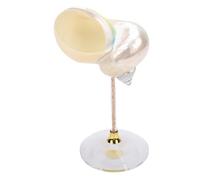 RASTKY Vinos de Caracola únicos: Copas de Conchas Marinas Adornadas, Bodas, Fiestas Artísticas y una Copa de Cóctel Perfecta (WHITE)