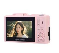 RASTKY WiFi 5k 30 UHD Grabación de Cámara Digital, Zoom de 18x, Pantalla de Flip, Función WiFi, Luz LED, Tarjeta de Memoria de 32 GB, Filtros de Belleza, Batería de 1150 MAh, 19 Efectos