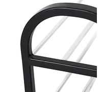 RASTKY Zapatero Apilable de 4 Niveles, Estante de Almacenamiento de Zapatos de Pie de Metal de Aluminio y Plástico para el Hogar, Estante para Zapatos (Tamaño Mediano Cuatro Capas 50 * 19 * 58CM)