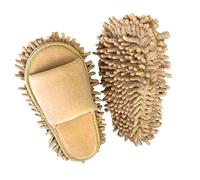 RASTKY Zapatillas de Fregona de Chenilla Desmontables - Zapatillas de Suelo de Fregona con Punta Abierta de Uso Doméstico de Color Puro Suave - Zapatos de de Microfibra Lavables (M 39-41)