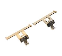 RASTKY Zapatos con Agujeros, Decoración de Ala Trasera, Mini Llavero de Zapato ABS, Material Brillante, Bolsa para Puerta y Pared, Decoración de Mochila, Gran Regalo del Día de San Valentín (Chapado