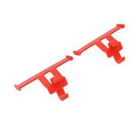 RASTKY Zapatos con Agujeros, Decoración de Ala Trasera, Mini Llavero de Zapato ABS, Material Brillante, Bolsa para Puerta y Pared, Decoración de Mochila, Gran Regalo del Día de San Valentín (rojo)