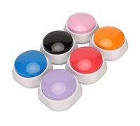 RASTKY Zumbador de Entrenamiento para Mascotas de 6 Piezas, Botones para Hablar de Perros Portátiles y Duraderos, Grabación Clara para Perros, Material ABS (Naranja, Azul, Rojo, Rosa, Morado y Negro)