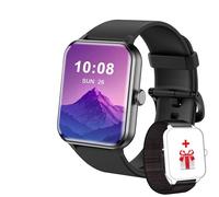 Rastreador de actividad física con llamadas inalámbricas para hombres y mujeres, reloj inteligente deportivo con monitorización de actividad, pantalla táctil de 1,86 pulgadas, con podómetro, A