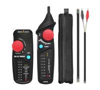 Rastreador de cables de red, comprobador de cables MAXRINEY FTW82, modo dual, RJ45, RJ11, Ethernet, LAN, analizador, localizador de líneas