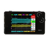 Rastreador de Cables, Osciloscopio Industrial Ds212 Osciloscopio Digital Portátil Tamaño de Bolsillo Osciloscopio de 2 Canales con Interfaz USB Equipo de Osciloscopio USB,