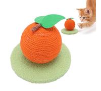 Rastreador de Gato Naranja Post Interactivo Catcher de Gato Lindo con Tablero de Rascado Torre de Bola de Sisal de Gato Multifuncional