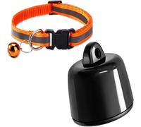 Rastreador de Mascotas GPS para Perros y Gatos, sin Tarifa mensual, Compatible con iOS/Android, Dispositivo de Seguimiento Global para Collares y Equipaje (Collar para Mascotas + rastreador)