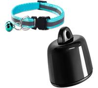 Rastreador de Mascotas GPS para Perros y Gatos, sin Tarifa mensual, Compatible con iOS/Android, Dispositivo de Seguimiento Global para Collares y Equipaje (Collar para Mascotas + rastreador)