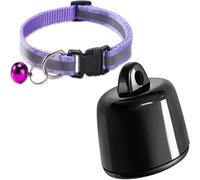Rastreador de Mascotas GPS para Perros y Gatos, sin Tarifa mensual, Compatible con iOS/Android, Dispositivo de Seguimiento Global para Collares y Equipaje (Collar para Mascotas + rastreador)